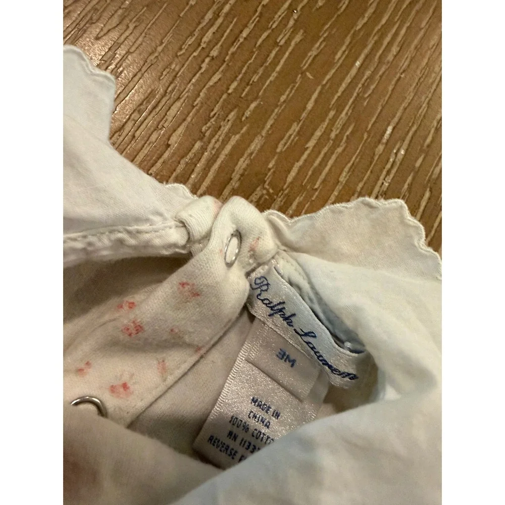 Baby Girl 3M Clothing Lot OshKosh Ralph Lauren Smocked Sleeper Gown Dress